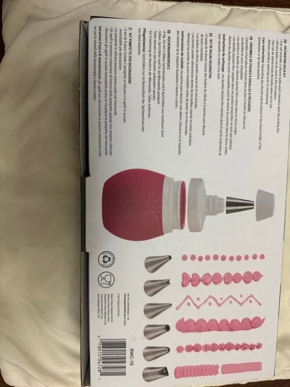 Decorating Bulb Kit - Blue and Pink Cake Decorating Tool